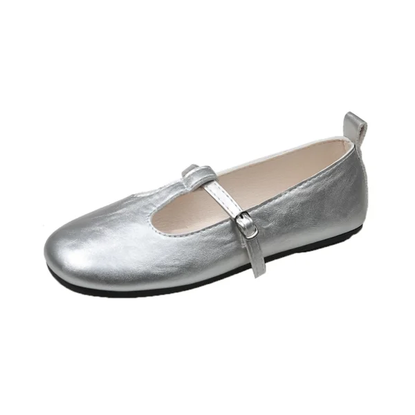Women's Round Toe T Strap Shoes