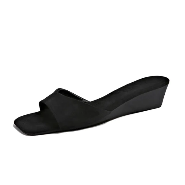sg-11134201-822xd-modl0vv4gf0s8f.webp Women's Suede Wedge Slide Sandals