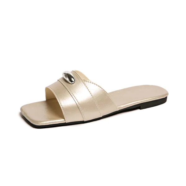 sg-11134201-825zm-mji5r9c8mh3b96.webp Women's Metal Buckle Mule Slides